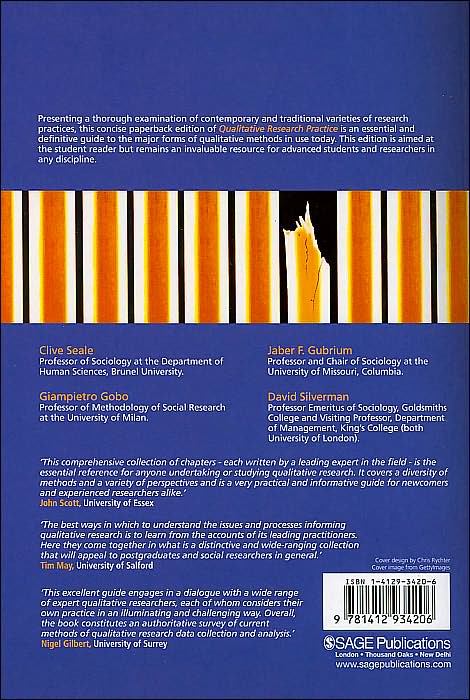 Qualitative Research Practice: Concise Paperback Edition