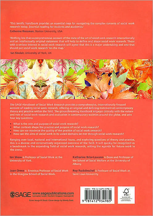 The Sage Handbook of Social Work Research