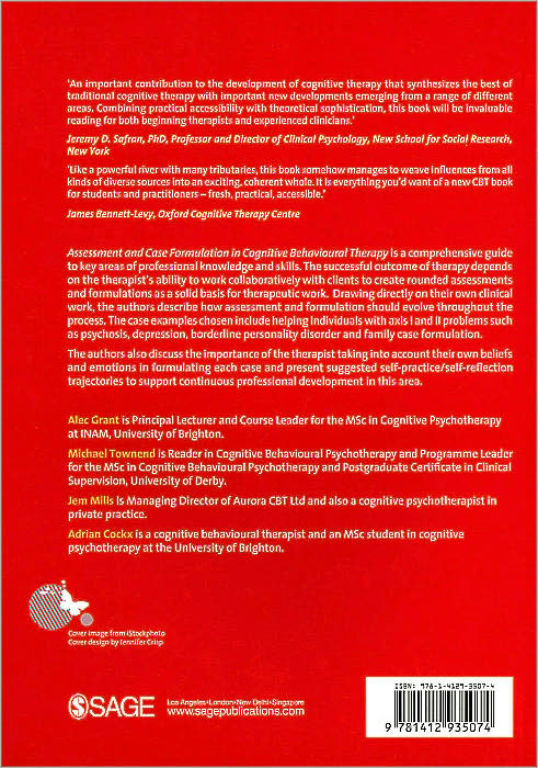 Assessment and Case Formulation in Cognitive Behavioural Therapy