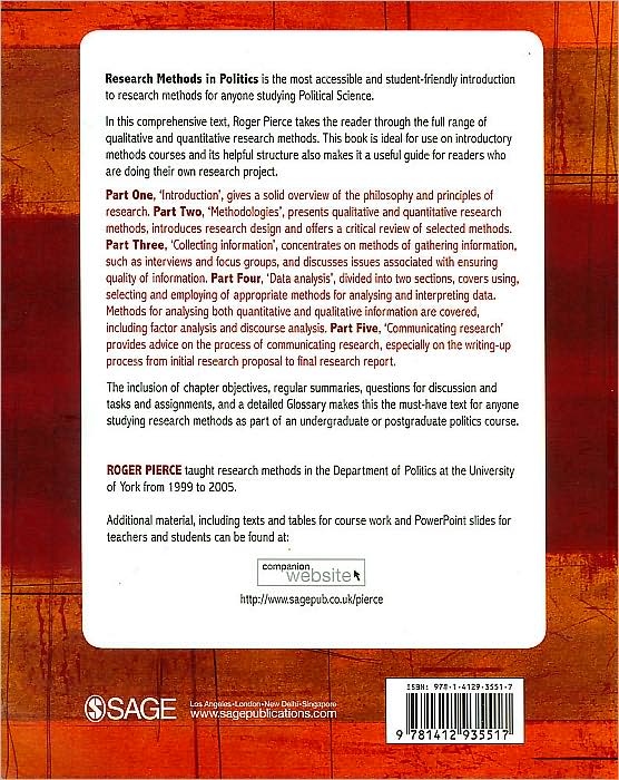Research Methods in Politics: A Practical Guide