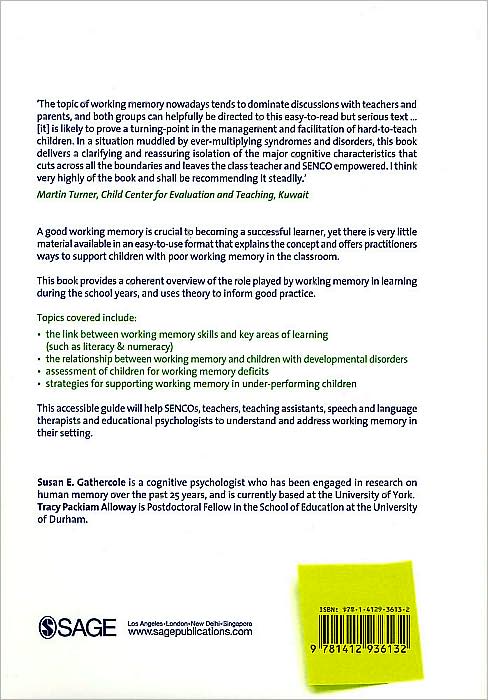 Working Memory and Learning: A Practical Guide for Teachers