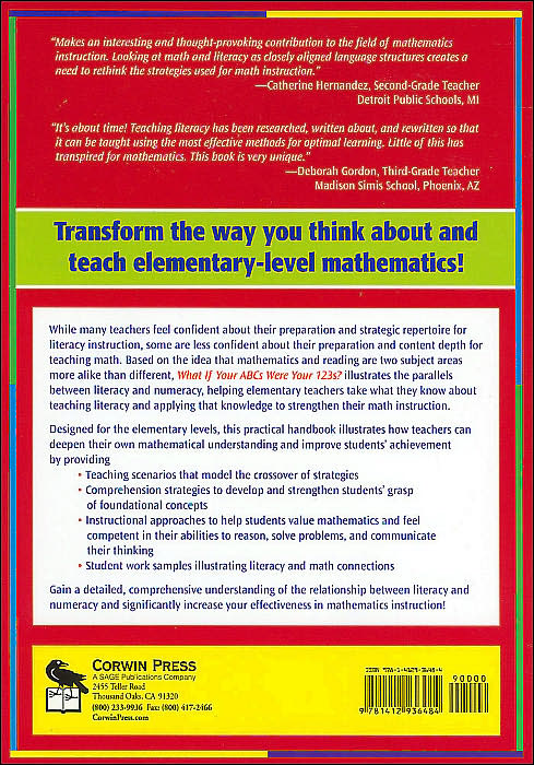What If Your ABCs Were Your 123s?: Building Connections Between Literacy and Numeracy