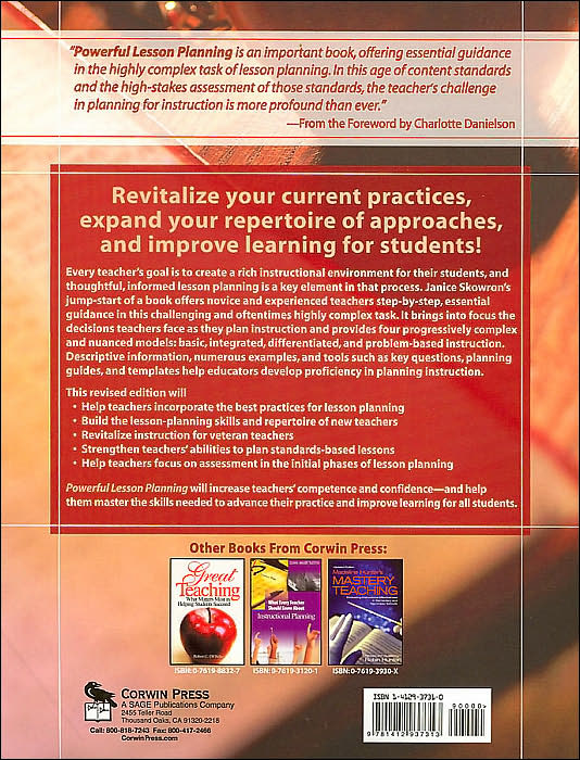 Powerful Lesson Planning: Every Teacher's Guide to Effective Instruction (Second Edition)