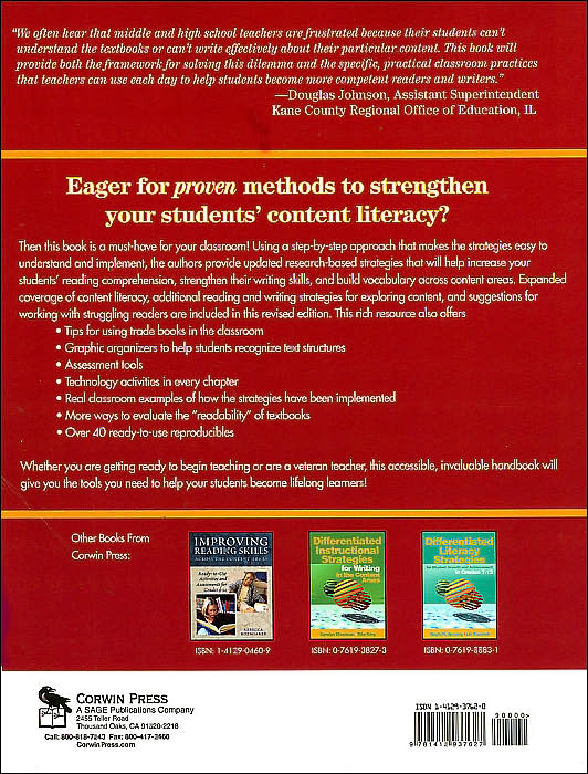 Reading and Writing Across Content Areas