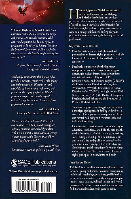 Human Rights and Social Justice: Social Action and Service for the Helping and Health Professions