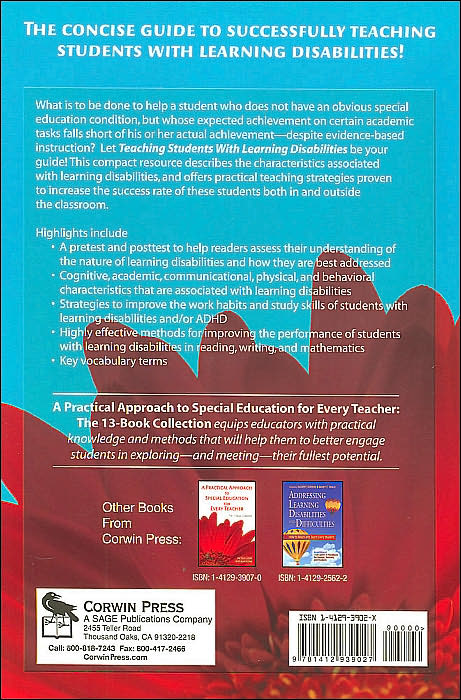 Teaching Students With Learning Disabilities: A Practical Guide for Every Teacher