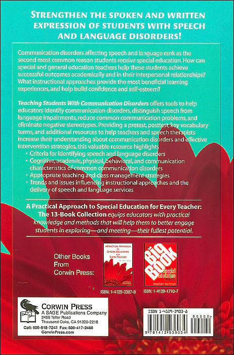 Teaching Students With Communication Disorders: A Practical Guide for Every Teacher