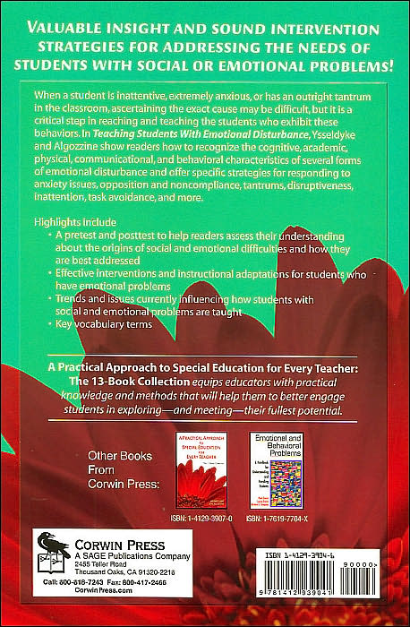Teaching Students With Emotional Disturbance: A Practical Guide for Every Teacher (Practical Approach to Special Education for Every Teacher Series)