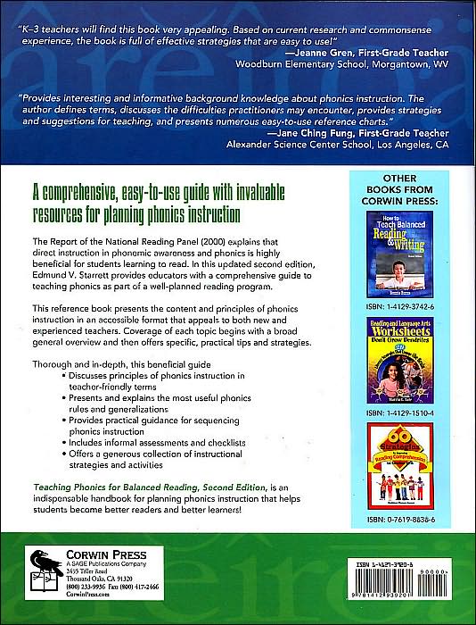 Teaching Phonics for Balanced Reading
