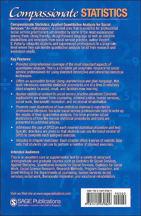 Compassionate Statistics: Applied Quantitative Analysis for Social Services (With exercises and instructions in SPSS)