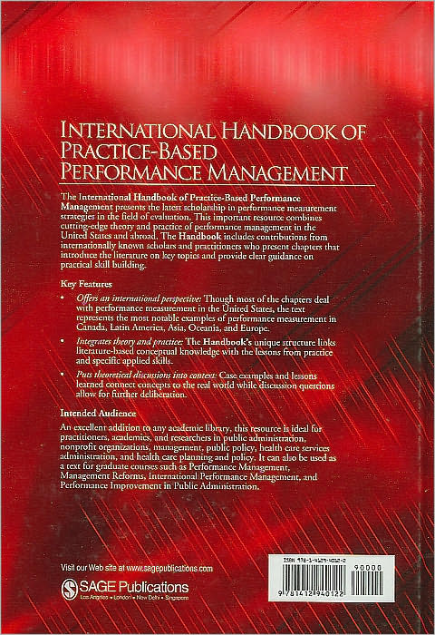 International Handbook of Practice-Based Performance Management