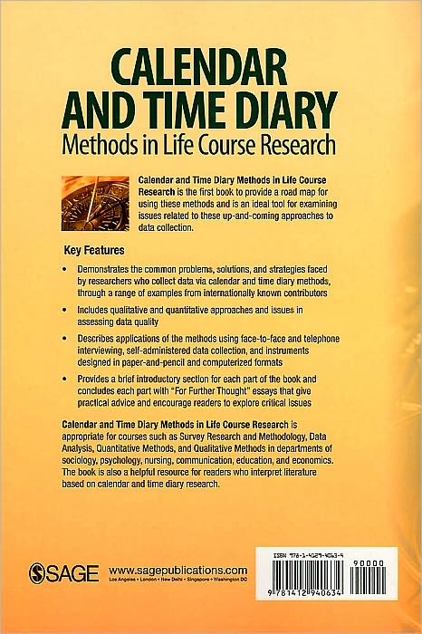 Calendar and Time Diary Methods in Life Course Research
