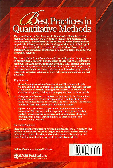 Best Practices in Quantitative Methods