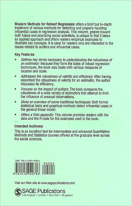 Modern Methods for Robust Regression