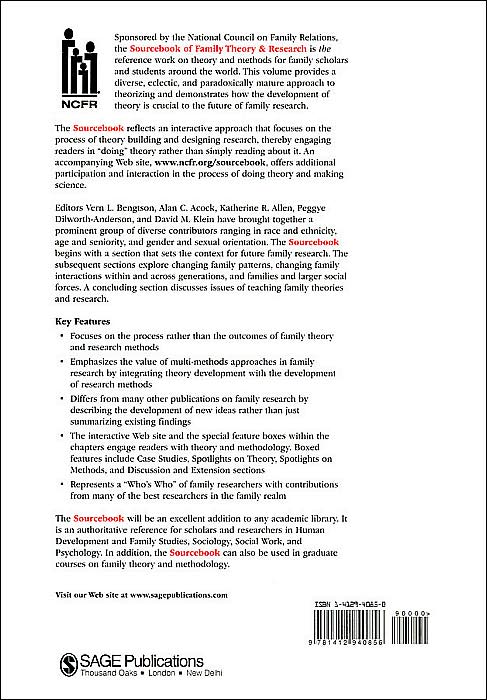 Sourcebook of Family Theory and Research