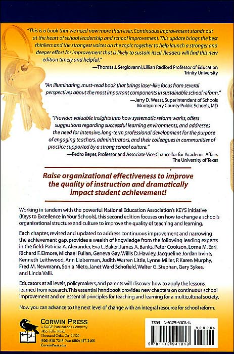 The Keys to Effective Schools: Educational Reform as Continuous Improvement