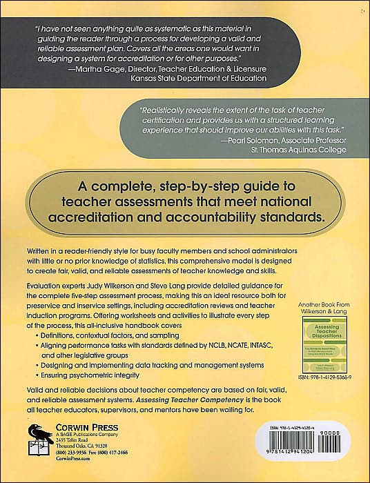 Assessing Teacher Competency: Five Standards-Based Steps to Valid Measurement Using the CAATS Model