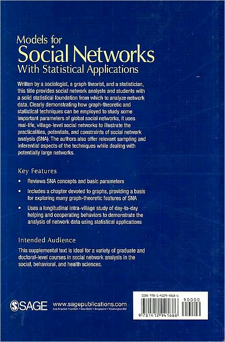 Models for Social Networks With Statistical Applications