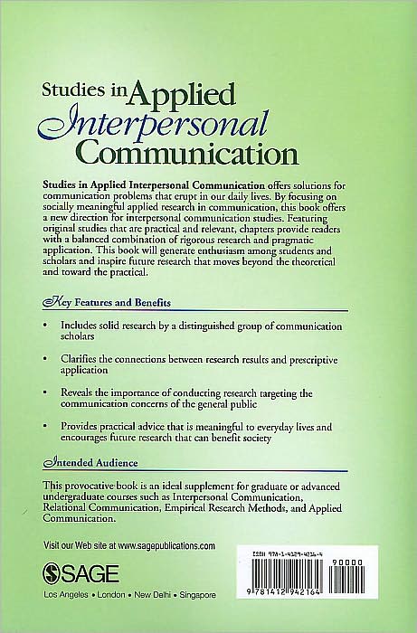 Studies in Applied Interpersonal Communication