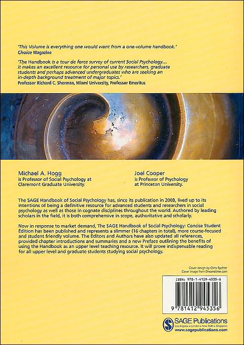 The SAGE Handbook of Social Psychology: Concise Student Edition