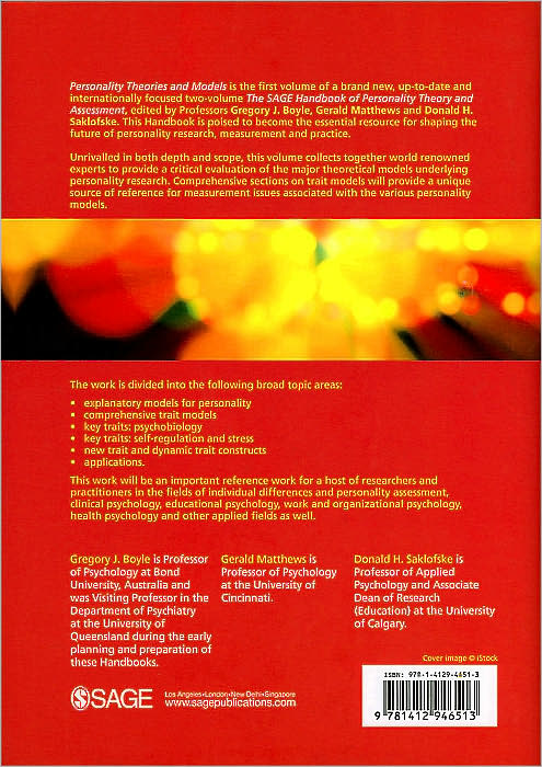 The SAGE Handbook of Personality Theory and Assessment: Personality Theories and Models (Volume 1)