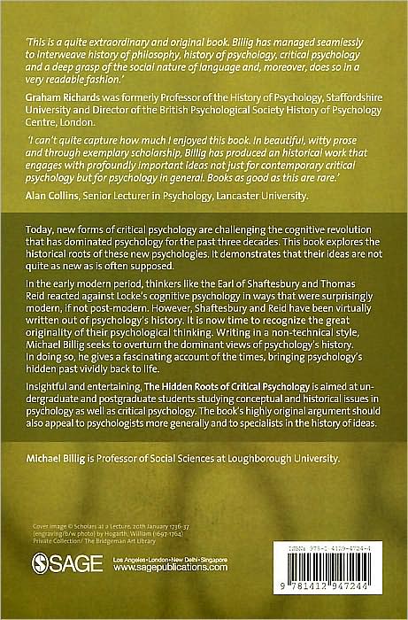 The Hidden Roots of Critical Psychology: Understanding the Impact of Locke, Shaftesbury and Reid