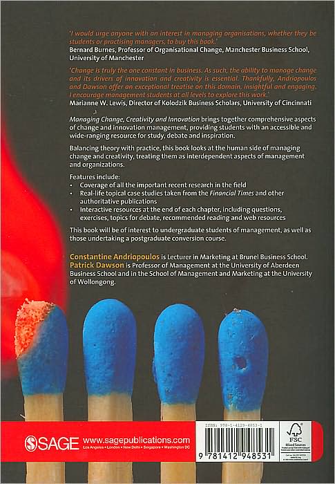 Managing Change, Creativity and Innovation