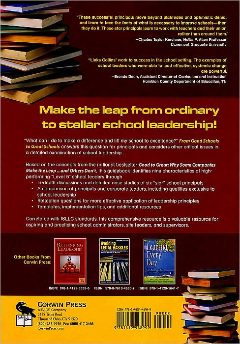 From Good Schools to Great Schools: What Their Principals Do Well