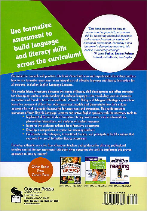Formative Assessment for Literacy, Grades K-6: Building Reading and Academic Language Skills Across the Curriculum