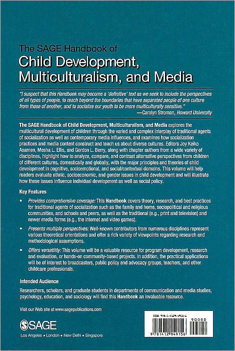 The SAGE Handbook of Child Development, Multiculturalism, and Media
