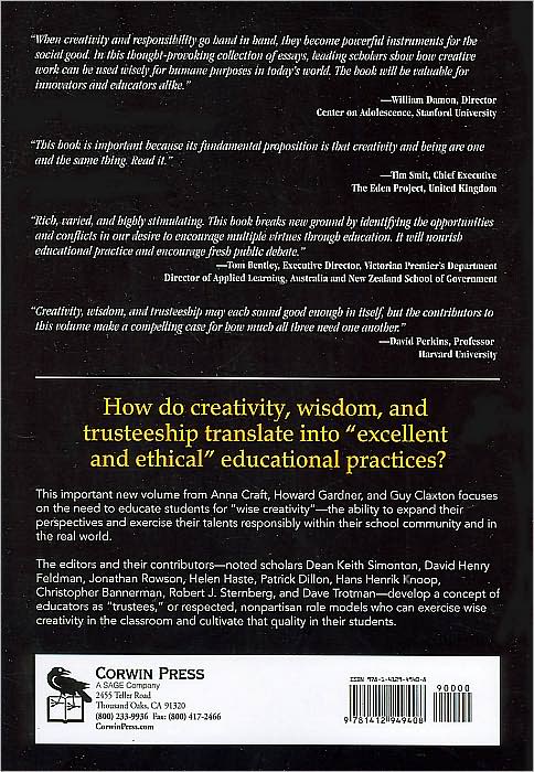 Creativity, Wisdom, and Trusteeship: Exploring the Role of Education