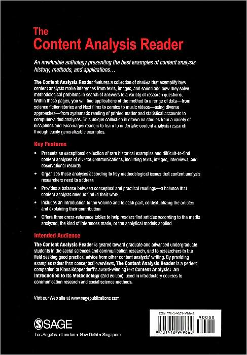The Content Analysis Reader