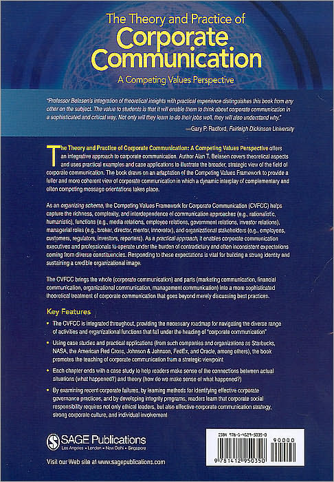 The Theory and Practice of Corporate Communication: A Competing Values Perspective