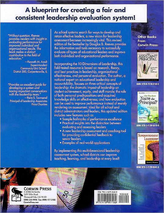 Assessing Educational Leaders: Evaluating Performance for Improved Individual and Organizational Results