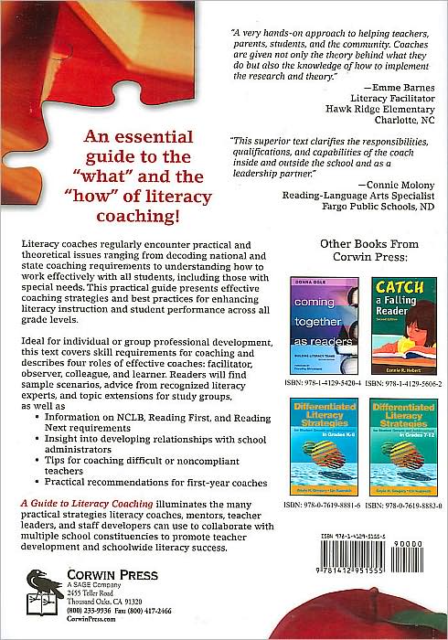 A Guide to Literacy Coaching: Helping Teachers Increase Student Achievement