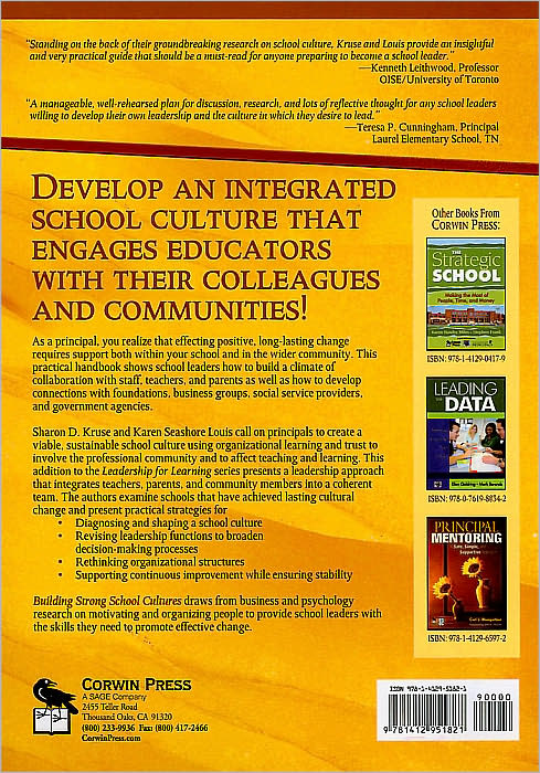 Building Strong School Cultures: A Guide to Leading Change