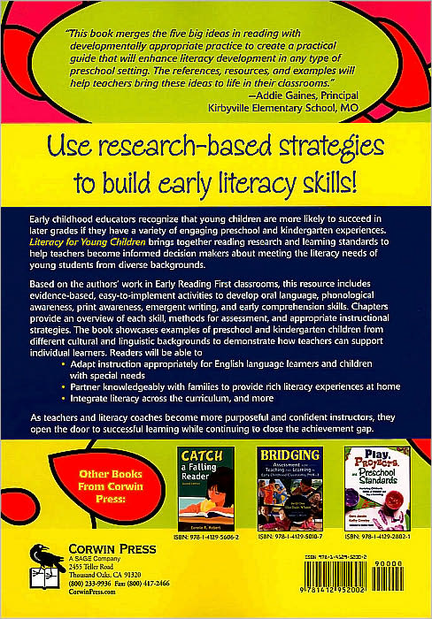 Literacy for Young Children: A Guide for Early Childhood Educators