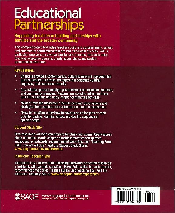 Educational Partnerships: Connecting Schools, Families, and the Community
