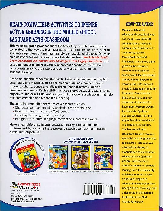 Engage the Brain: Graphic Organizers and Other Visual Strategies, Language Arts, Grades 6-8
