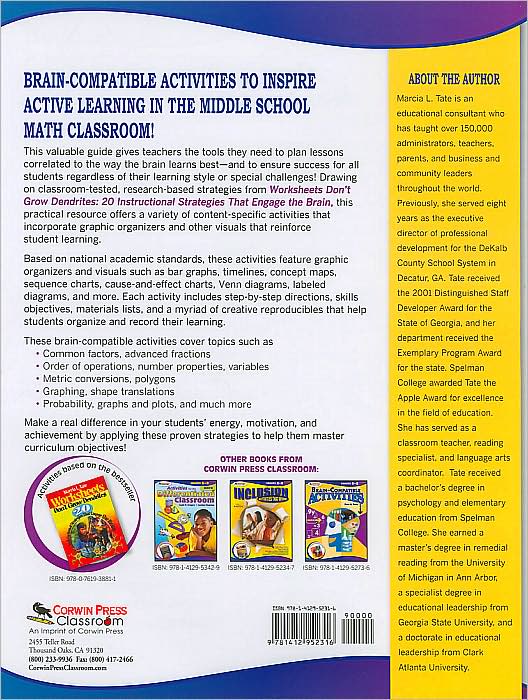 Engage the Brain: Graphic Organizers and Other Visual Strategies, Math Grades 6-8