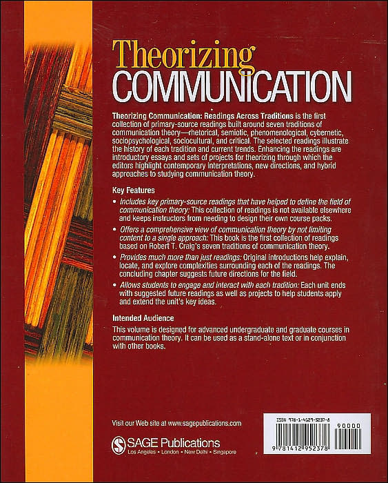 Theorizing Communication: Readings Across Traditions