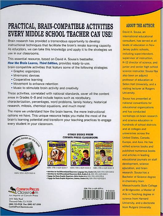 Brain-Compatible Activities, Grades 6-8