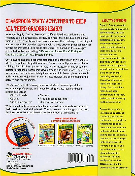 Activities for the Differentiated Classroom: Grade Three