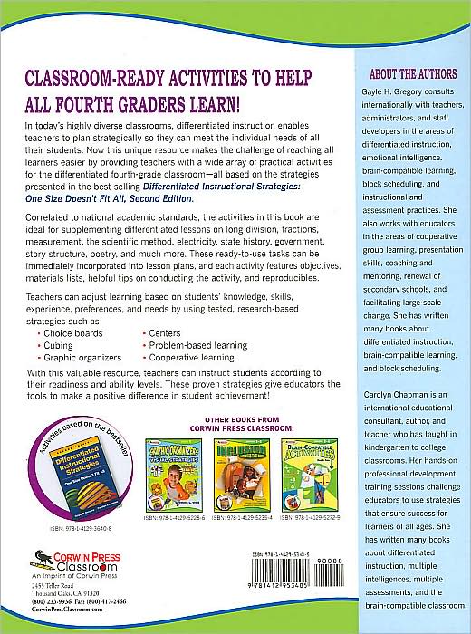 Activities for the Differentiated Classroom: Grade Four