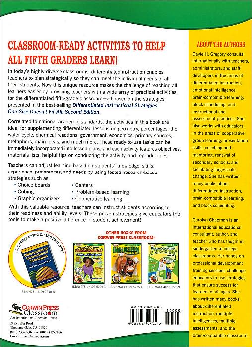 Activities for the Differentiated Classroom: Grade Five