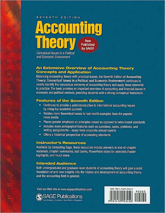 Accounting Theory: Conceptual Issues in a Political and Economic Environment