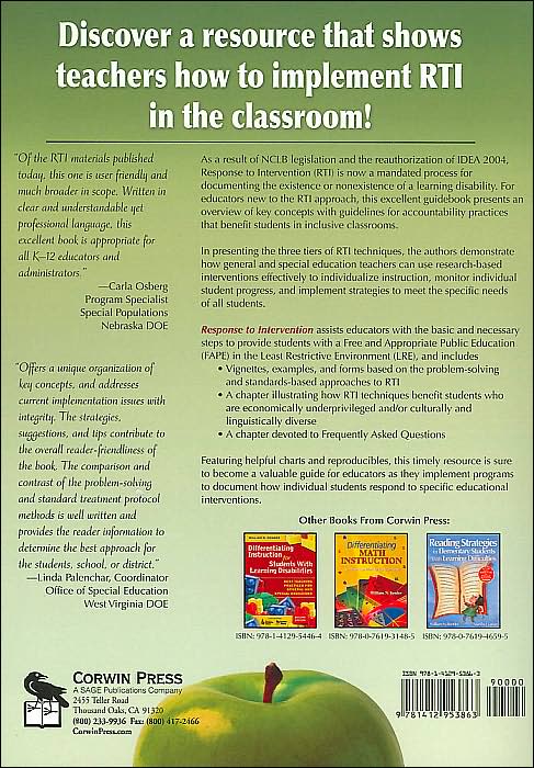 Response to Intervention: A Practical Guide for Every Teacher