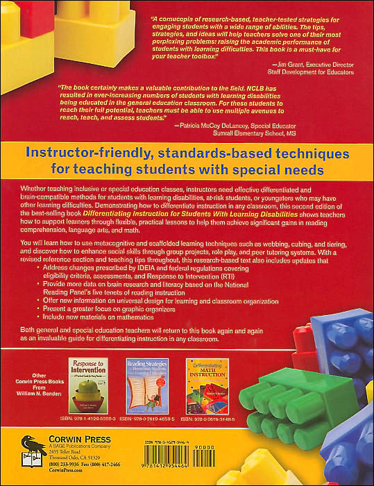 Differentiating Instruction for Students With Learning Disabilities: Best Teaching Practices for General and Special Educators