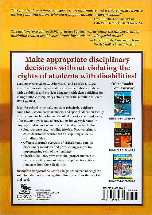 Discipline in Special Education