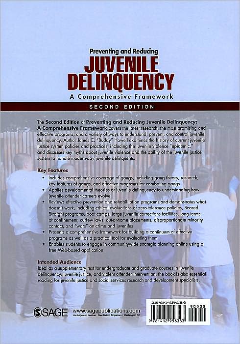 Preventing and Reducing Juvenile Delinquency: A Comprehensive Framework